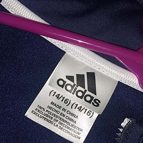 Blue adidas kids Jacket - Picture 3 of 3